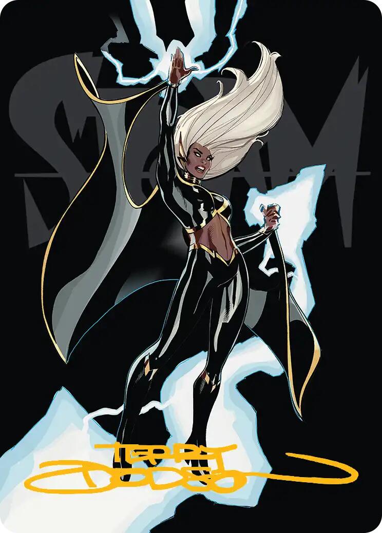 Storm, Windrider Art Card (Gold-Stamped Signature) [Marvel Super Heroes Art Series] | Card Merchant Takapuna