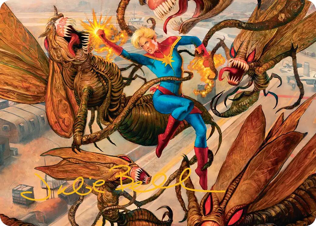 Captain Marvel, Apex Avenger Art Card (Gold-Stamped Signature) [Marvel Super Heroes Art Series] | Card Merchant Takapuna