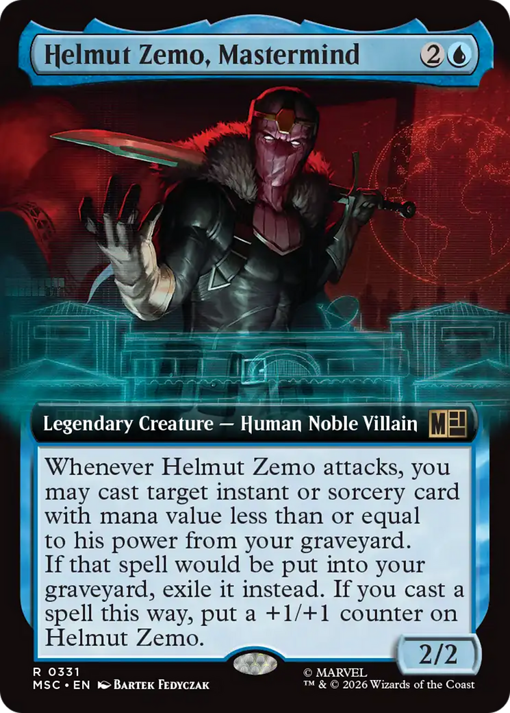 Helmut Zemo, Mastermind (Extended Art) [Marvel Super Heroes Commander] | Card Merchant Takapuna