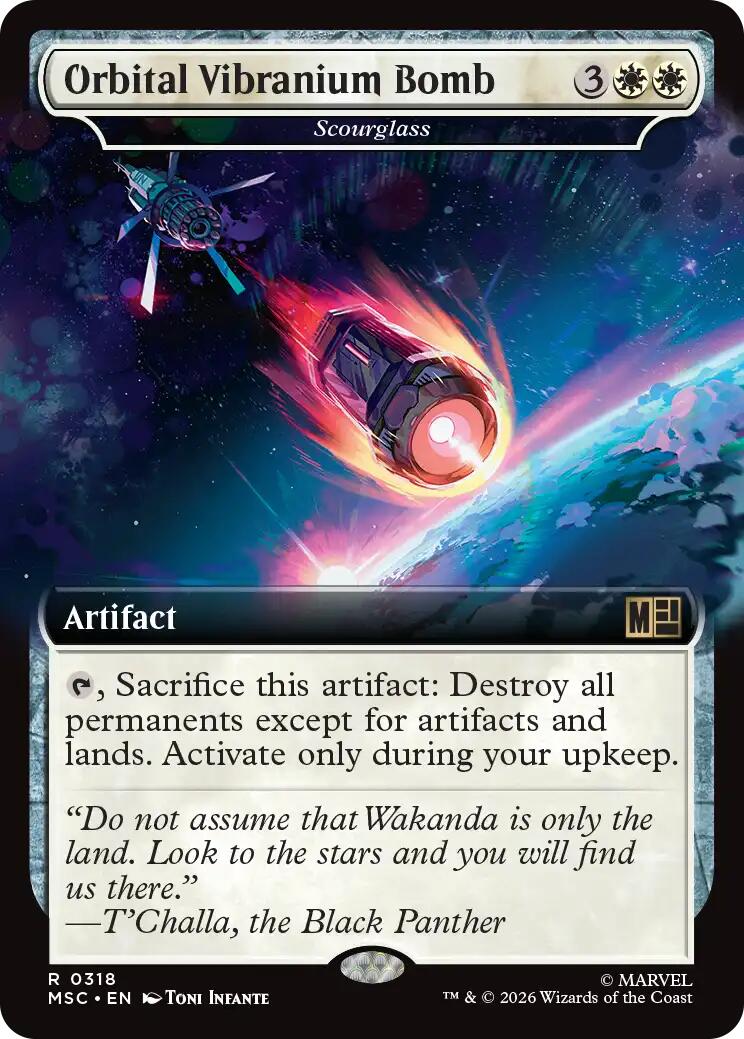 Orbital Vibranium Bomb - Scourglass (Extended Art) [Marvel Super Heroes Commander] | Card Merchant Takapuna