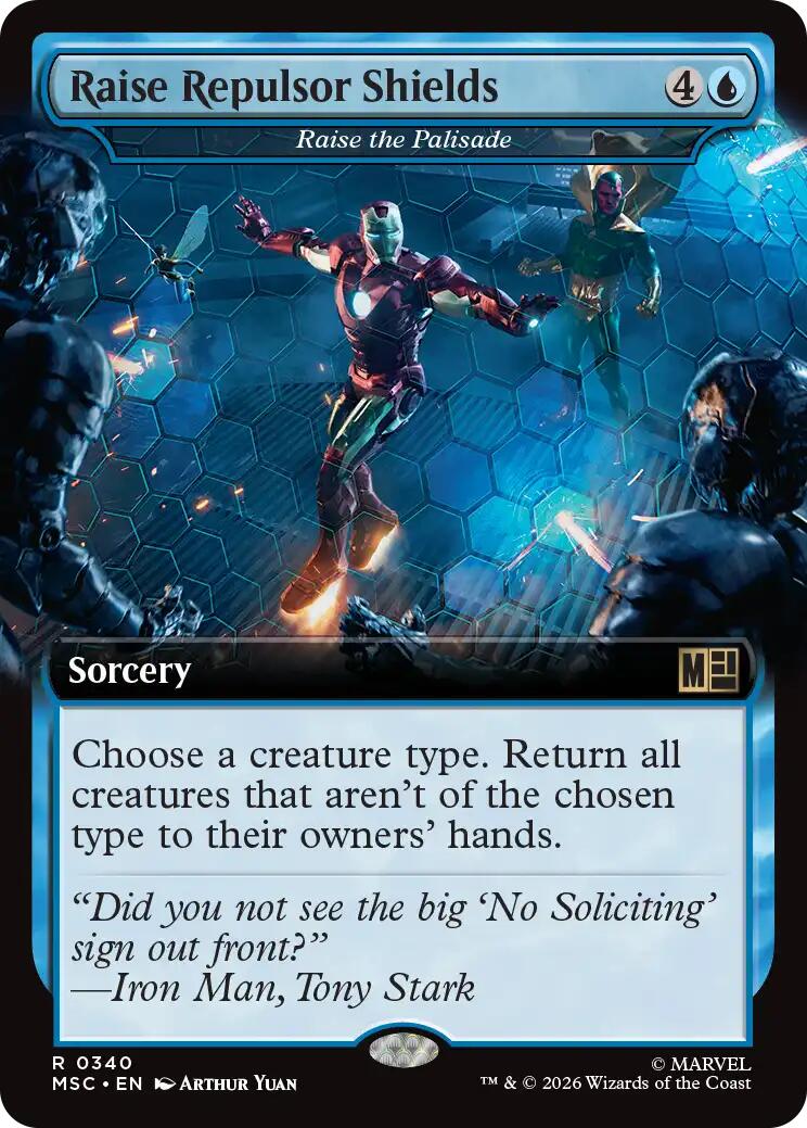 Raise Repulsor Shields - Raise the Palisade (Extended Art) [Marvel Super Heroes Commander] | Card Merchant Takapuna