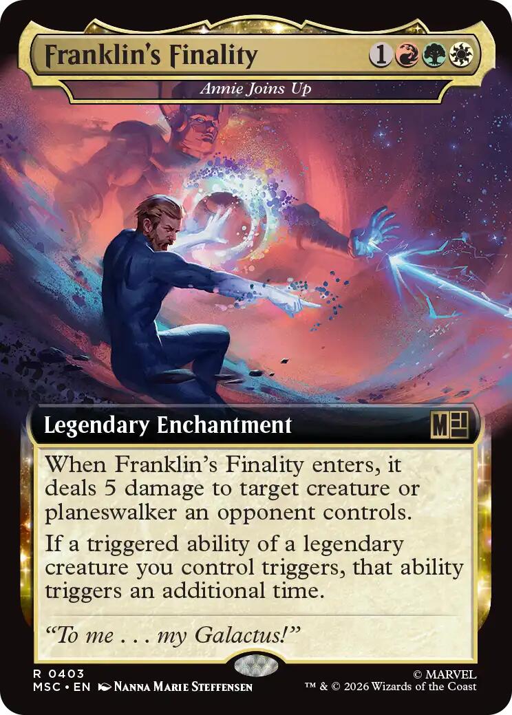 Franklin's Finality - Annie Joins Up (Extended Art) [Marvel Super Heroes Commander] | Card Merchant Takapuna