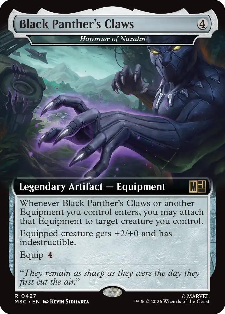 Black Panther's Claws (Extended Art) [Marvel Super Heroes Commander] | Card Merchant Takapuna