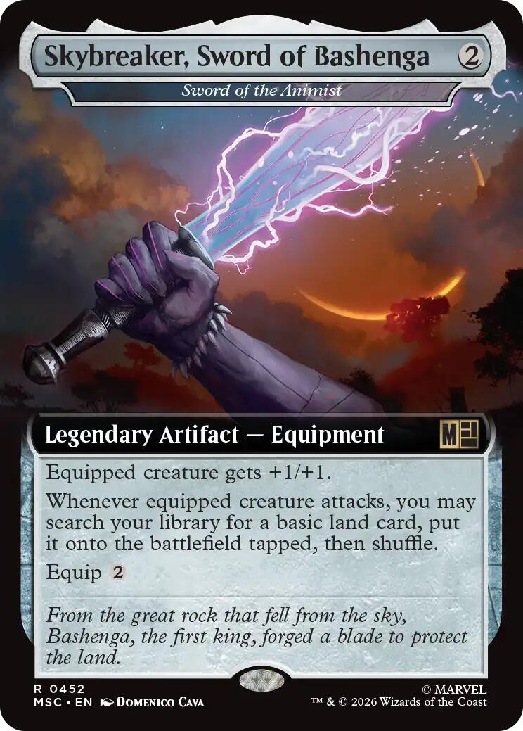 Skybreaker, Sword of Bashenga - Sword of the Animist (Extended Art) [Marvel Super Heroes Commander] | Card Merchant Takapuna