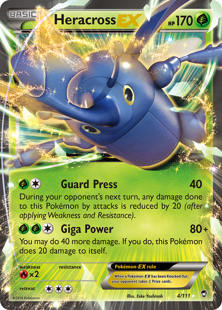 Heracross EX (4/111) [XY: Furious Fists] | Card Merchant Takapuna