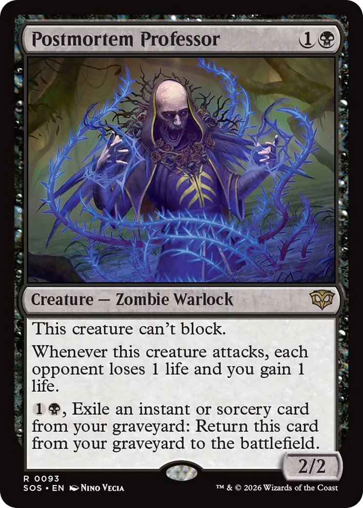 Postmortem Professor [Secrets of Strixhaven] | Card Merchant Takapuna