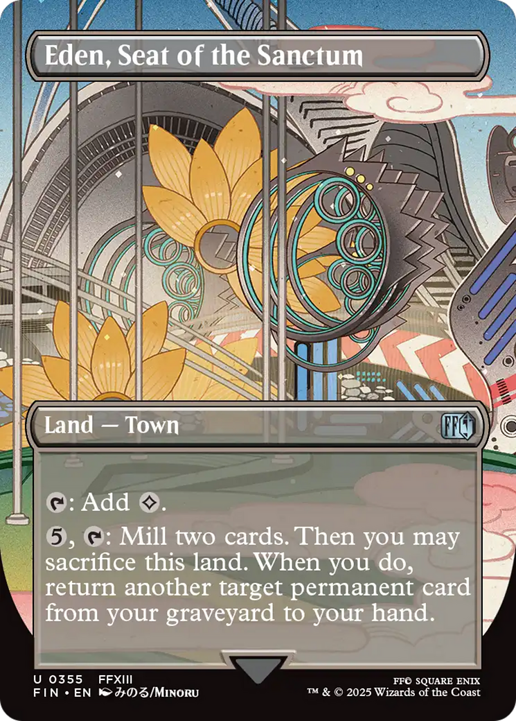 Eden, Seat of the Sanctum (Borderless) [FINAL FANTASY] | Card Merchant Takapuna