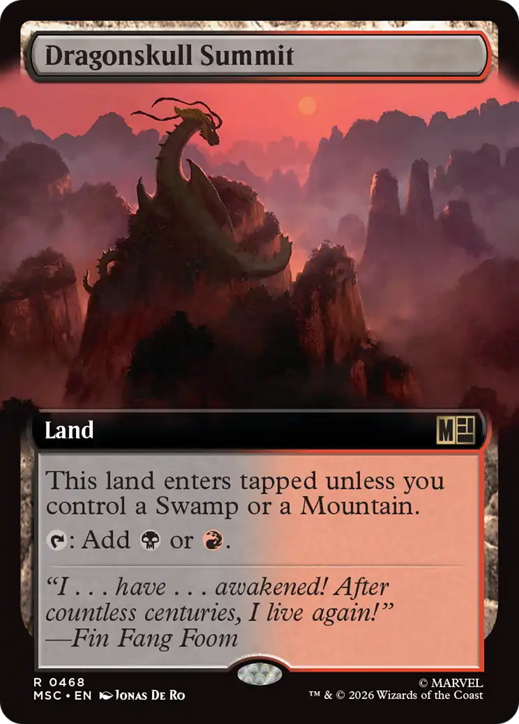 Dragonskull Summit (Extended Art) [Marvel Super Heroes Commander] | Card Merchant Takapuna