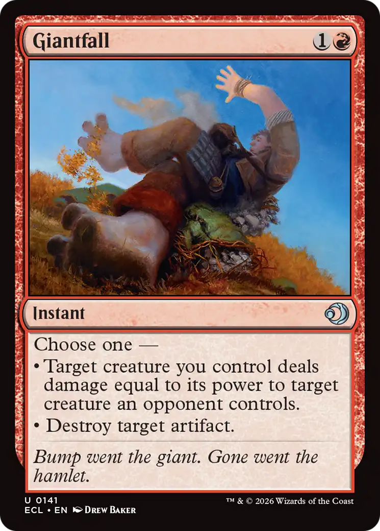 Giantfall [Lorwyn Eclipsed] | Card Merchant Takapuna