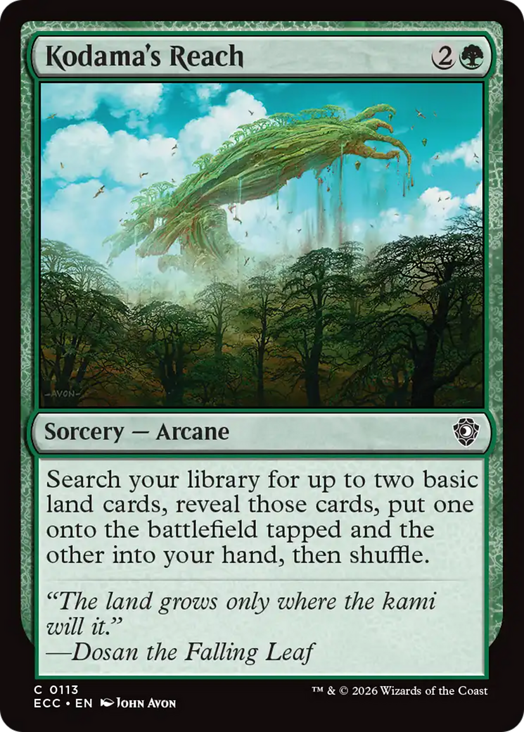 Kodama's Reach [Lorwyn Eclipsed Commander] | Card Merchant Takapuna