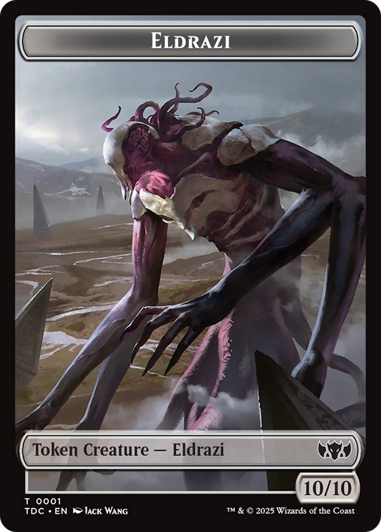 Eldrazi // Citizen Double-Sided Token [Tarkir: Dragonstorm Commander Tokens] | Card Merchant Takapuna