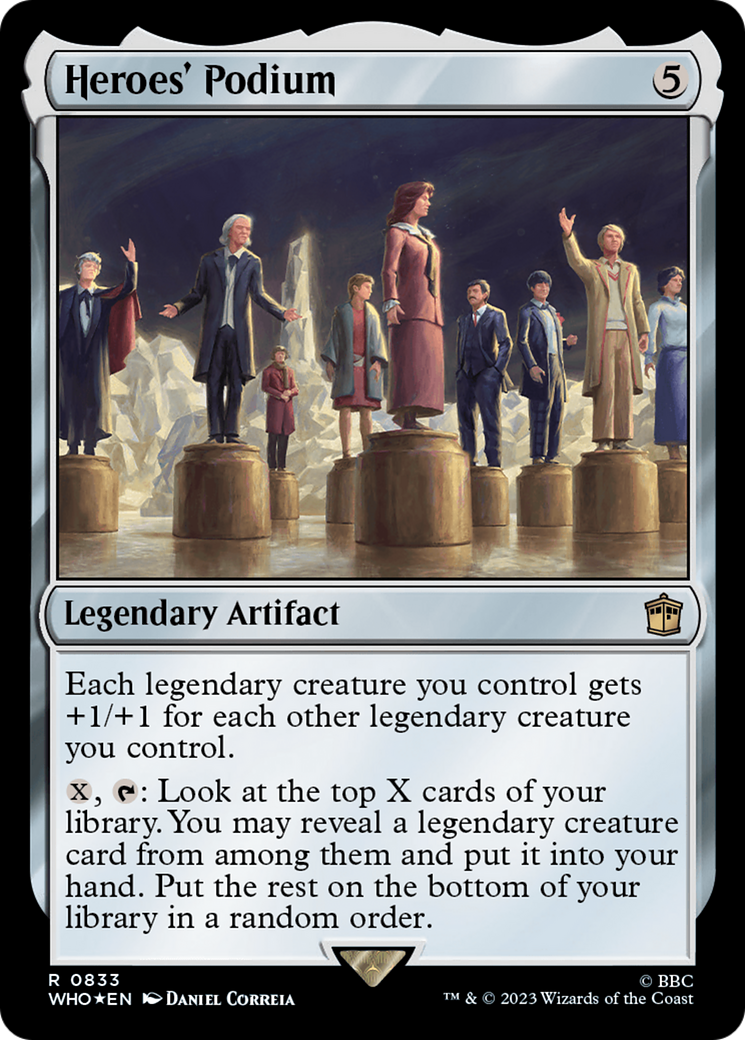 Heroes' Podium (Surge Foil) [Doctor Who] | Card Merchant Takapuna