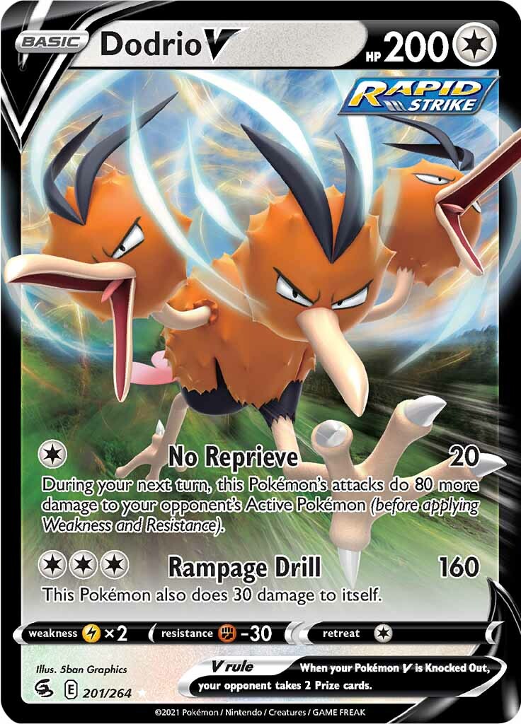 Dodrio V (201/264) [Sword & Shield: Fusion Strike] | Card Merchant Takapuna