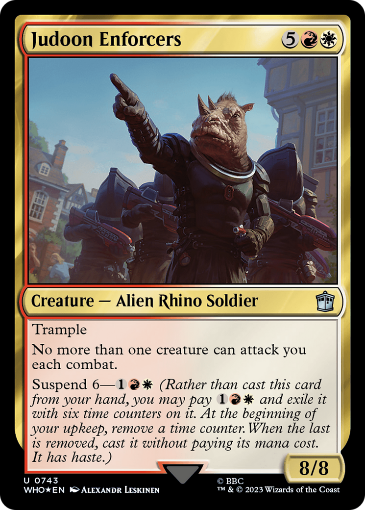 Judoon Enforcers (Surge Foil) [Doctor Who] | Card Merchant Takapuna