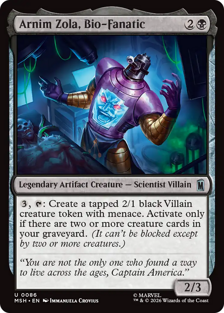 Arnim Zola, Bio-Fanatic [Marvel Super Heroes] | Card Merchant Takapuna
