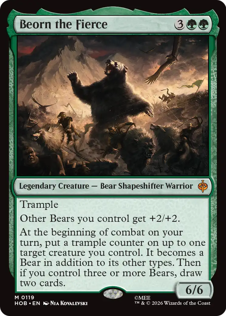 Beorn the Fierce [The Hobbit] | Card Merchant Takapuna