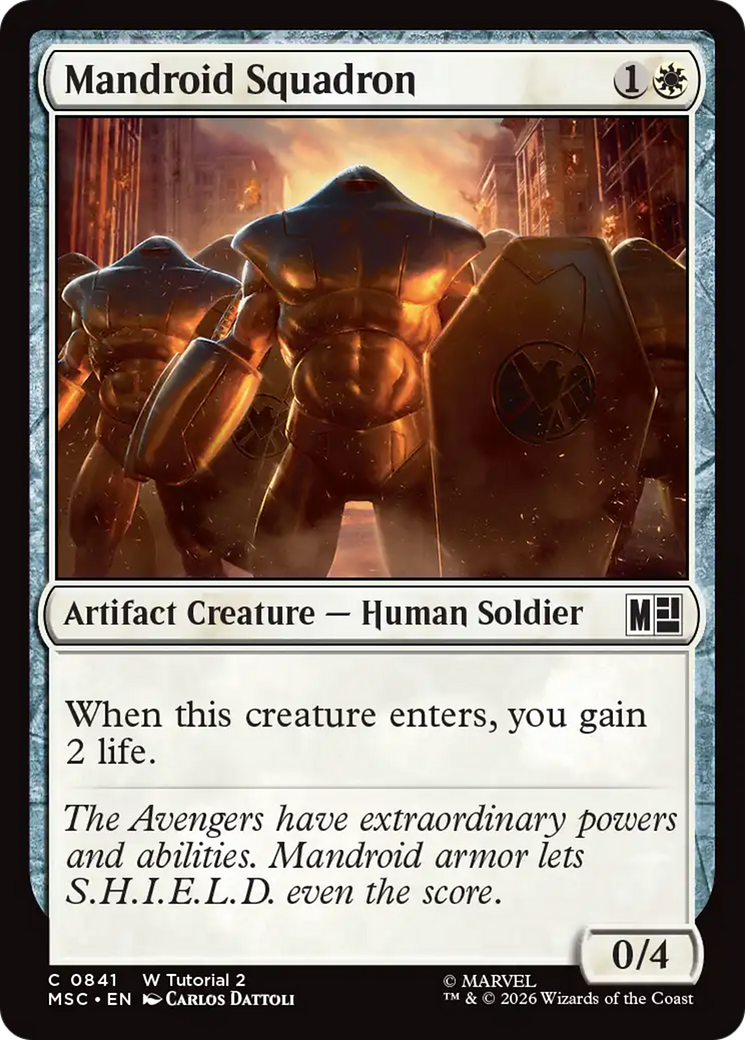 Mandroid Squadron (0841) [Marvel Super Heroes Commander] | Card Merchant Takapuna