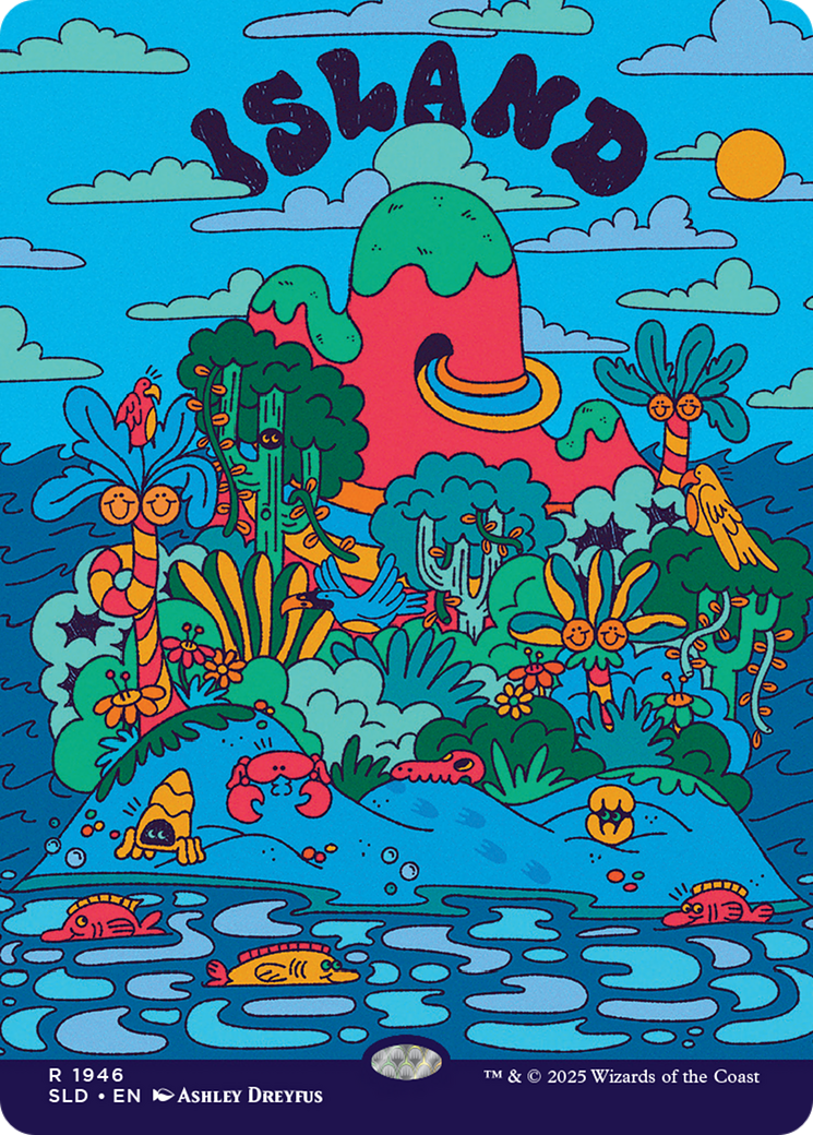 Island (1946) (Rainbow Foil) [Secret Lair Drop Series] | Card Merchant Takapuna
