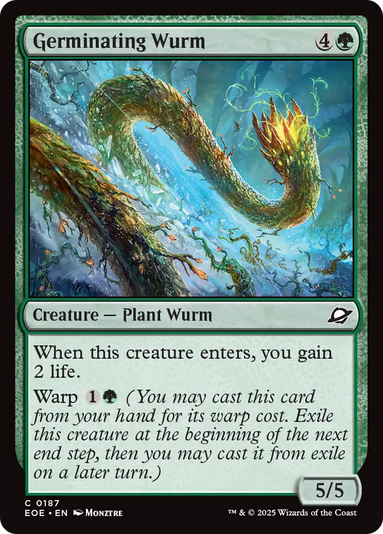 Germinating Wurm [Edge of Eternities] | Card Merchant Takapuna