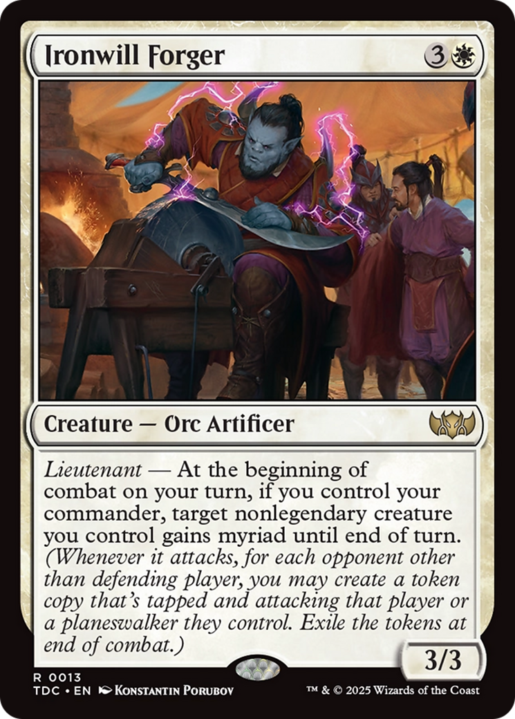 Ironwill Forger [Tarkir: Dragonstorm Commander] | Card Merchant Takapuna