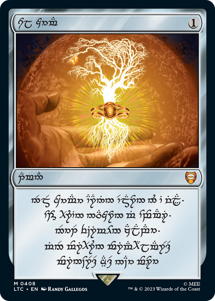 Sol Ring (408) (Elven Serialized) [The Lord of the Rings: Tales of Middle-Earth Commander] | Card Merchant Takapuna