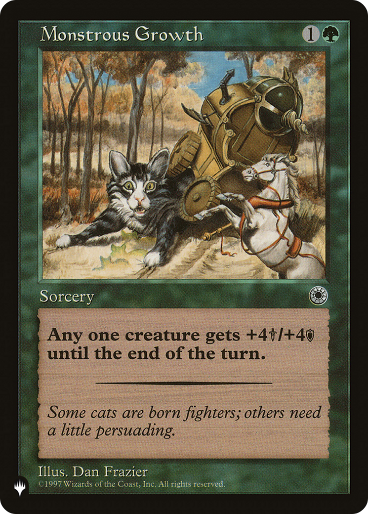 Monstrous Growth (Flavor Text) [The List] | Card Merchant Takapuna