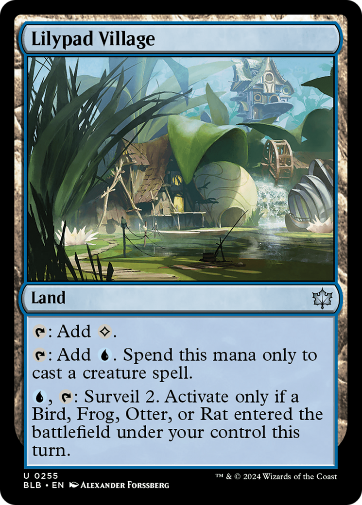 Lilypad Village [Bloomburrow] | Card Merchant Takapuna