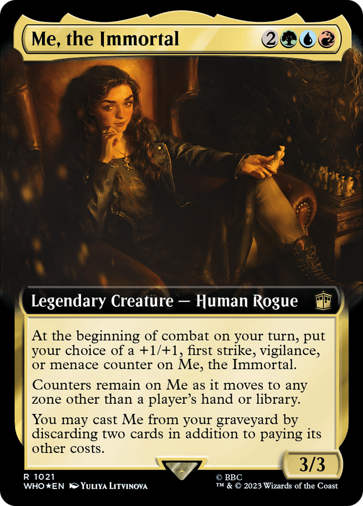 Me, the Immortal (Extended Art) (Surge Foil) [Doctor Who] | Card Merchant Takapuna