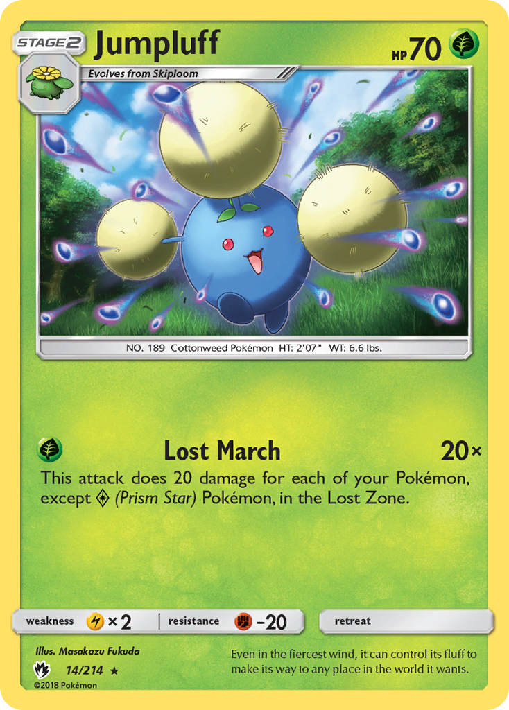 Jumpluff (14/214) [Sun & Moon: Lost Thunder] | Card Merchant Takapuna