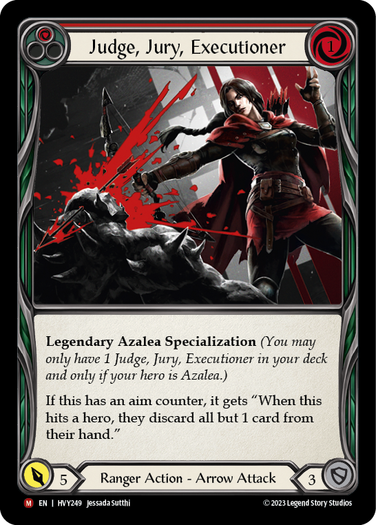 Judge, Jury, Executioner [HVY249] (Heavy Hitters)  Rainbow Foil | Card Merchant Takapuna