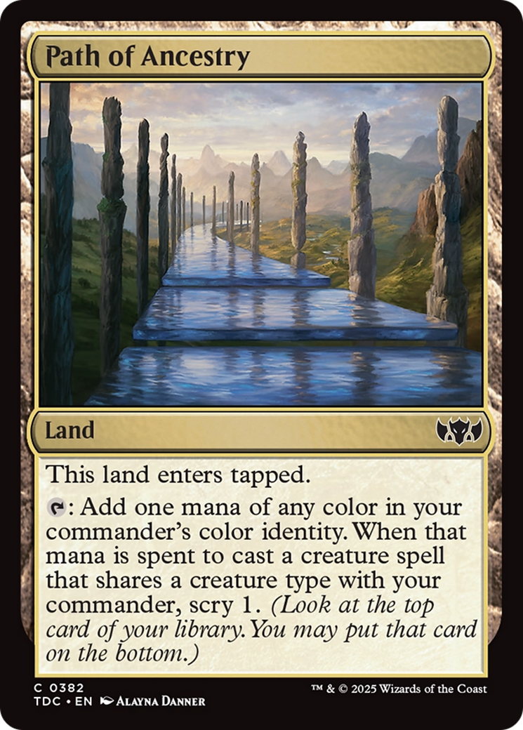 Path of Ancestry [Tarkir: Dragonstorm Commander] | Card Merchant Takapuna