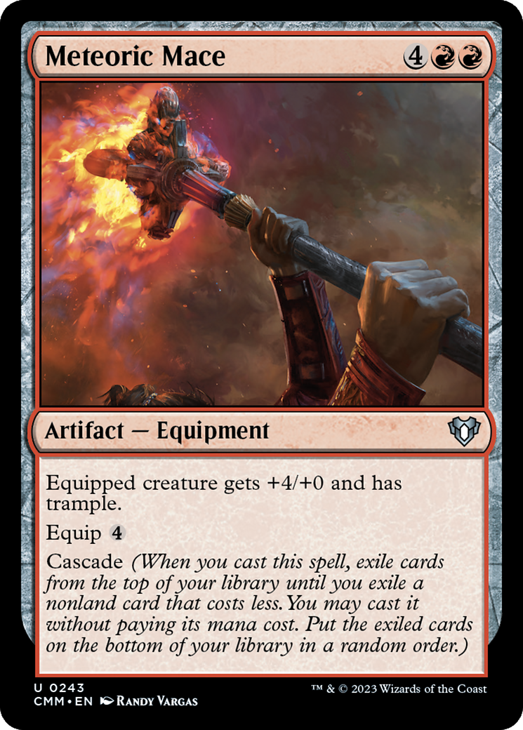 Meteoric Mace [Commander Masters] | Card Merchant Takapuna