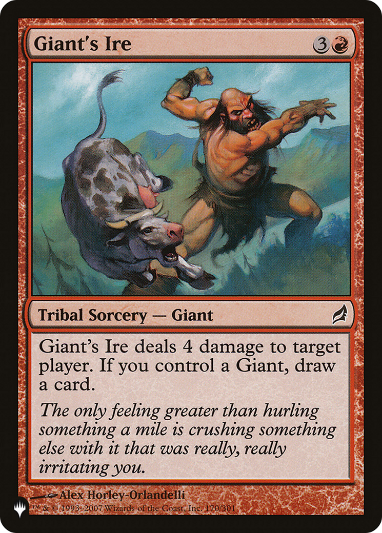 Giant's Ire [The List] | Card Merchant Takapuna