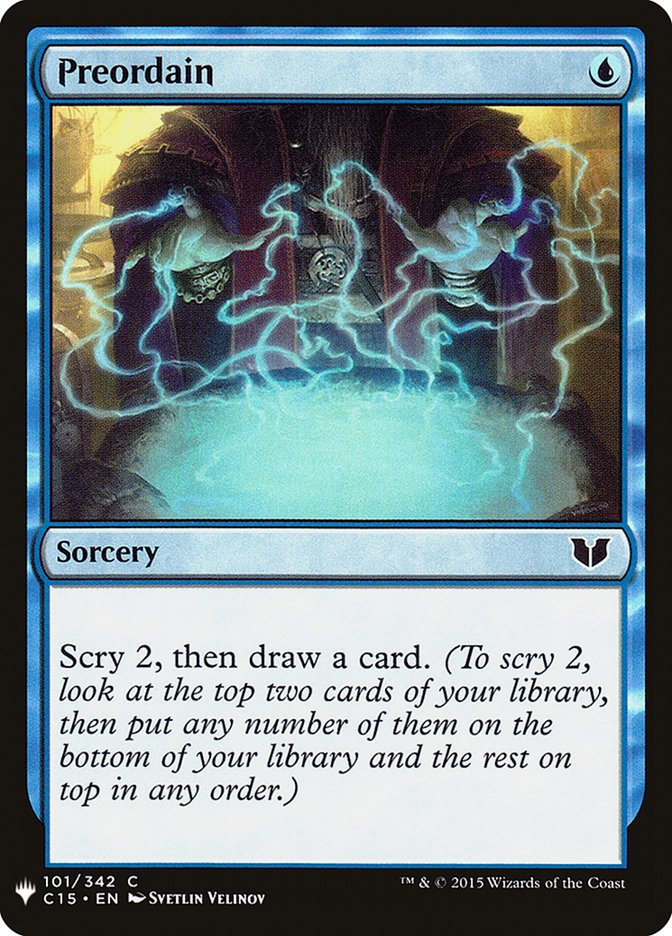 Preordain [Mystery Booster] | Card Merchant Takapuna