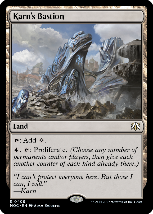 Karn's Bastion [March of the Machine Commander] | Card Merchant Takapuna