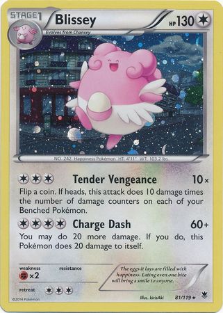 Blissey (81/119) (Cosmos Holo) [XY: Phantom Forces] | Card Merchant Takapuna