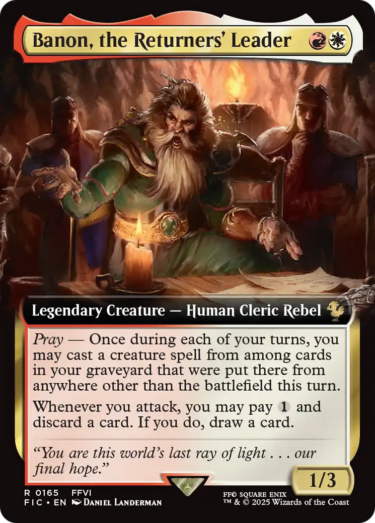 Banon, the Returners' Leader (Extended Art) [FINAL FANTASY Commander] | Card Merchant Takapuna