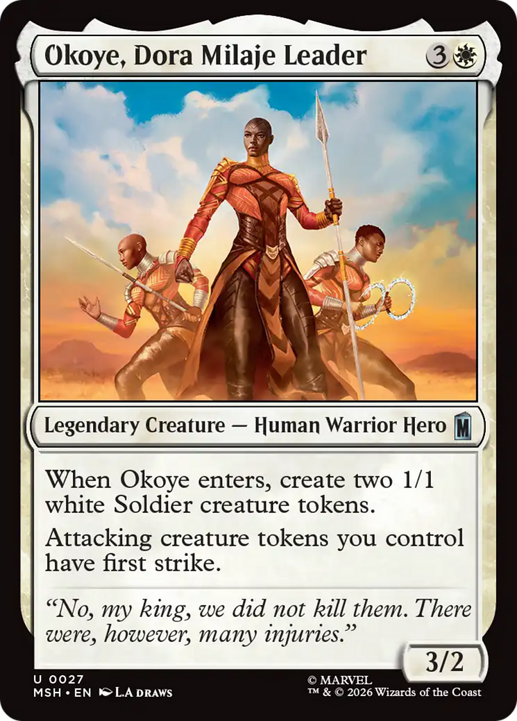 Okoye, Dora Milaje Leader [Marvel Super Heroes] | Card Merchant Takapuna