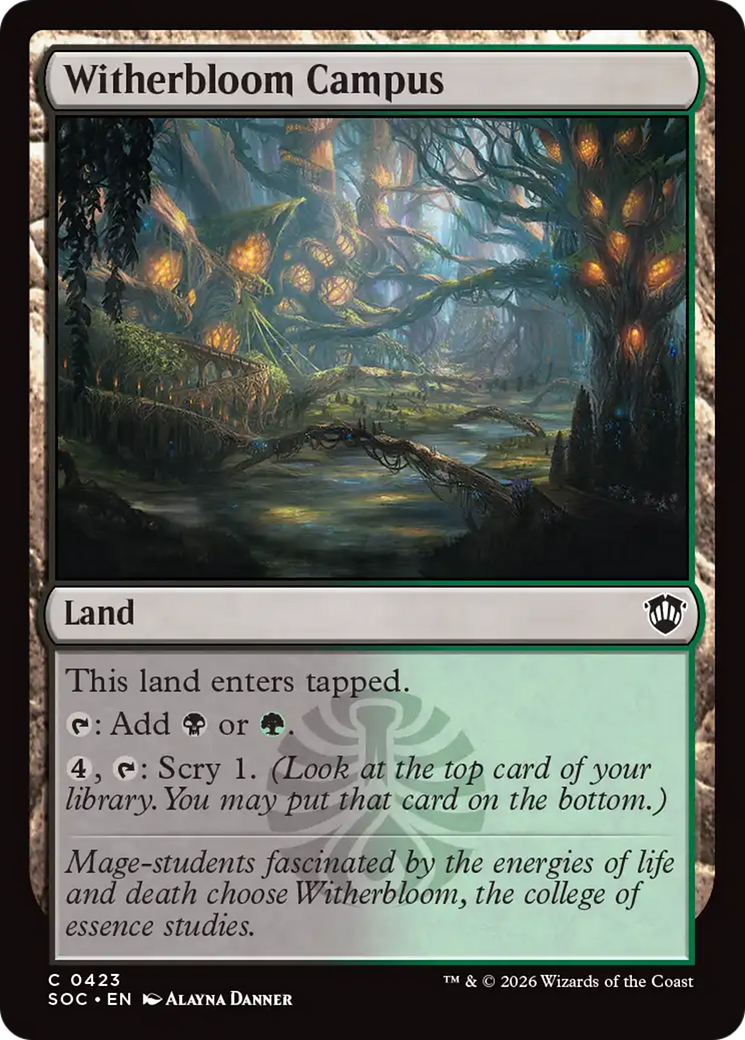 Witherbloom Campus [Secrets of Strixhaven Commander] | Card Merchant Takapuna