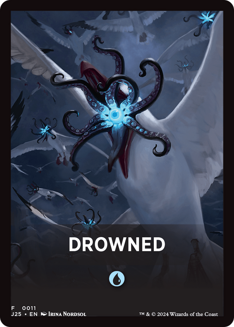 Drowned Theme Card [Foundations Jumpstart Front Cards] | Card Merchant Takapuna