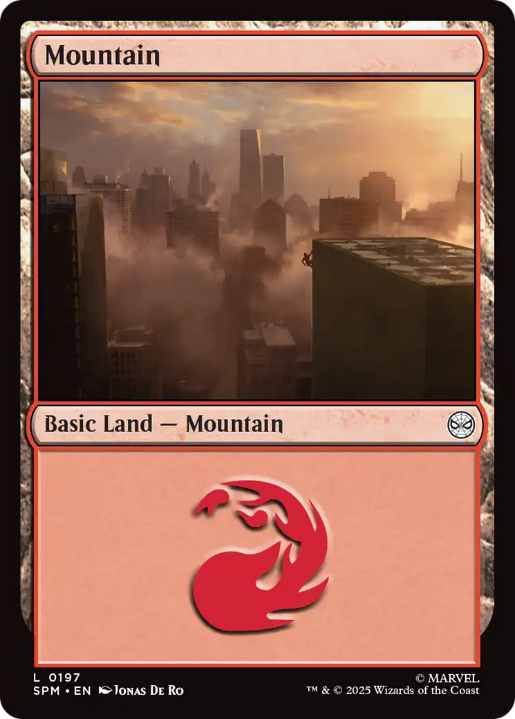 Mountain (0197) [Marvel's Spider-Man] | Card Merchant Takapuna