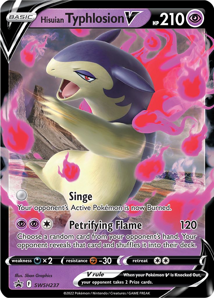 Hisuian Typhlosion V (SWSH237) [Sword & Shield: Black Star Promos] | Card Merchant Takapuna