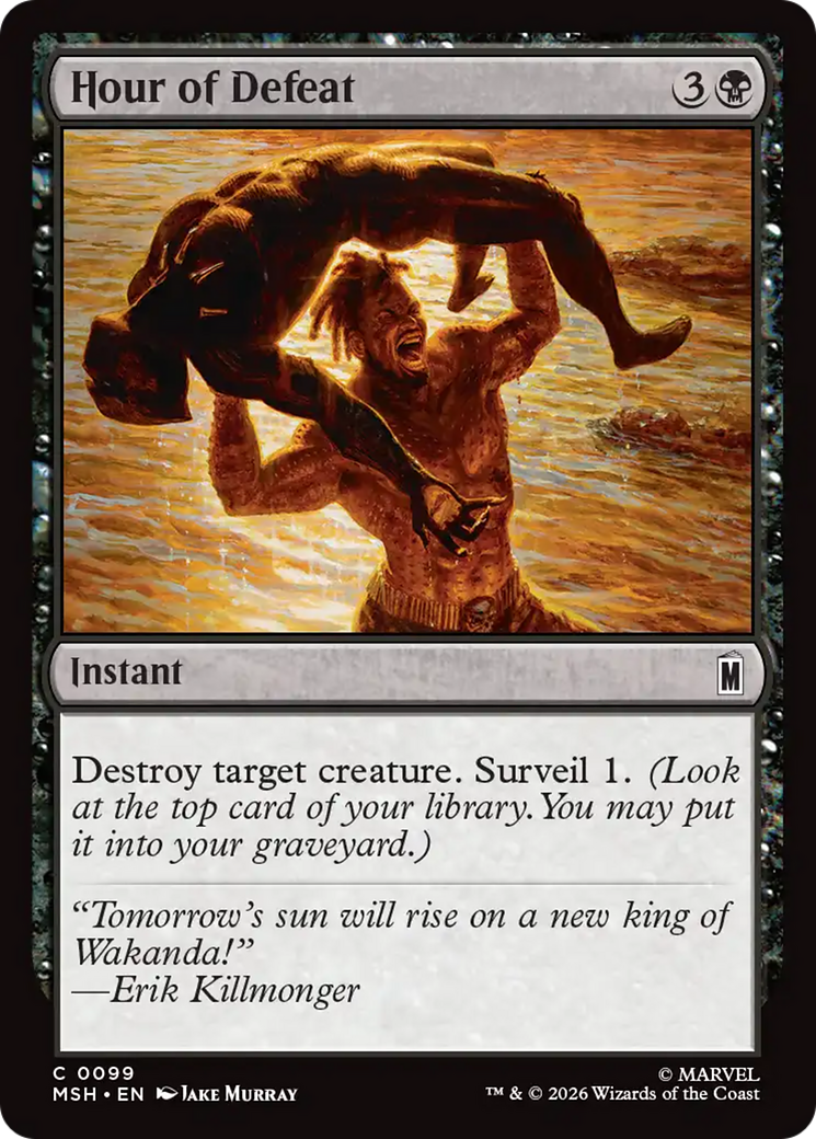 Hour of Defeat [Marvel Super Heroes] | Card Merchant Takapuna