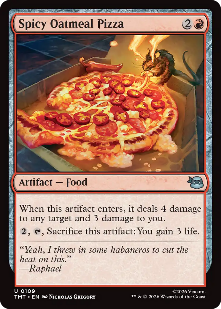 Spicy Oatmeal Pizza [Teenage Mutant Ninja Turtles] | Card Merchant Takapuna