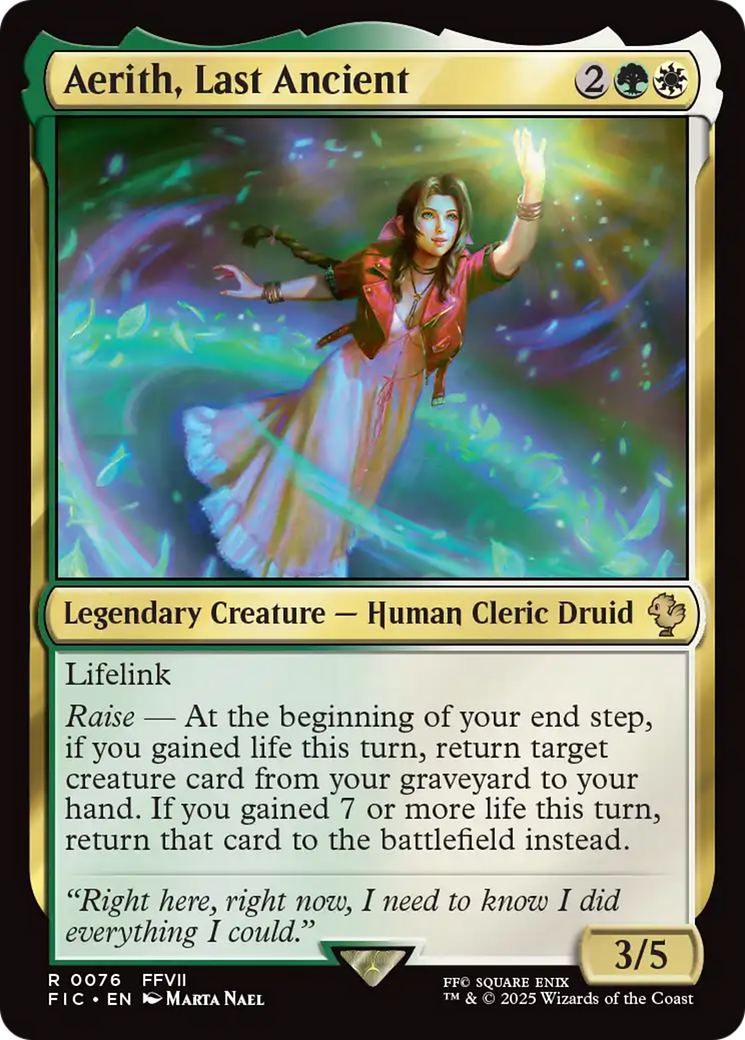 Aerith, Last Ancient [FINAL FANTASY Commander] | Card Merchant Takapuna
