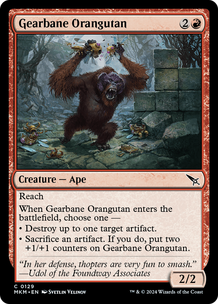 Gearbane Orangutan [Murders at Karlov Manor] | Card Merchant Takapuna