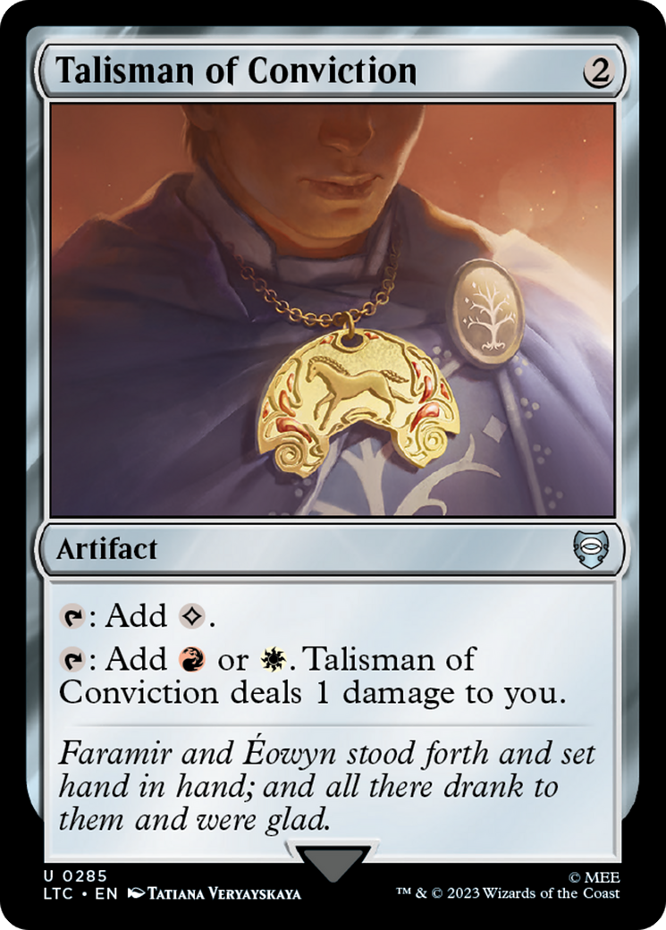 Talisman of Conviction [The Lord of the Rings: Tales of Middle-Earth Commander] | Card Merchant Takapuna