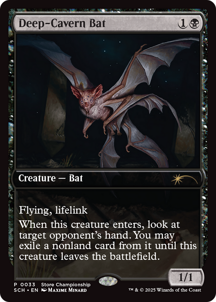 Deep-Cavern Bat [Store Championships 2025] | Card Merchant Takapuna