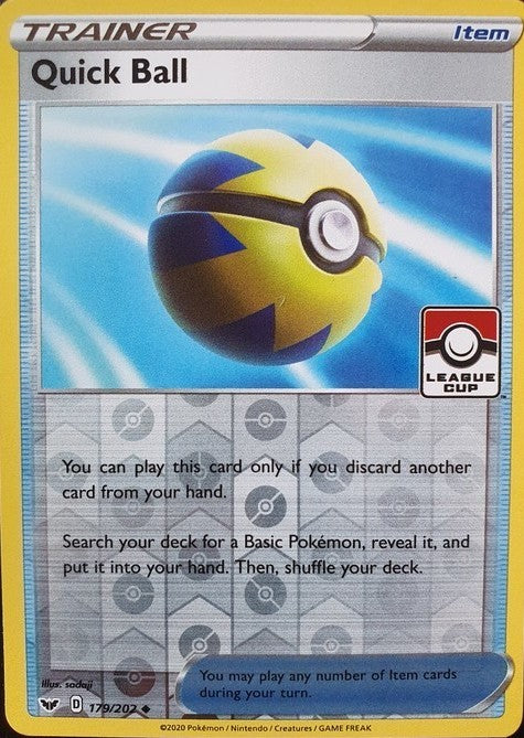Quick Ball (179/202) (League Promo) [Sword & Shield: Base Set] | Card Merchant Takapuna