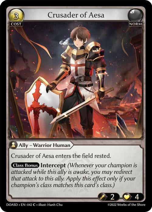 Crusader of Aesa (042) [Dawn of Ashes: Starter Decks] | Card Merchant Takapuna